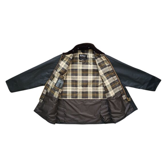 Barbour Bedale Waxed Jacket in Sage Men's Size 42 - Picture 2 of 9